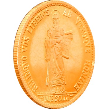 Набір золотих монет Відновлення Карбування 1 скудо і 2 скудо 1974 Сан-Марино