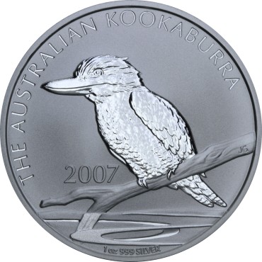 Срібна монета 1oz Кукабарра 1 долар 2007 Австралія