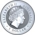 Серебряная монета 1oz Кукабарра 1 доллар 2007 Австралия