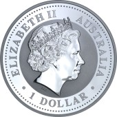 Серебряная монета 1oz Кукабарра 1 доллар 2007 Австралия