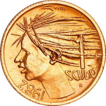 Набор золотых монет Защита Свободы 1 скудо и 2 скудо 1982 Сан-Марино