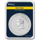 Серебряная монета 1oz Год Змеи 1 доллар 2025 Австралия (MD Premier + PCGS FirstStrike®)