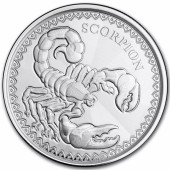 Срібна монета 1oz Скорпіон 500 франків КФА 2022