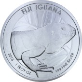 Серебряная монета 1oz Игуана 1 доллар 2015 Фиджи
