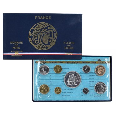 Набор монет (9шт.) 1977 Франция (UNC)