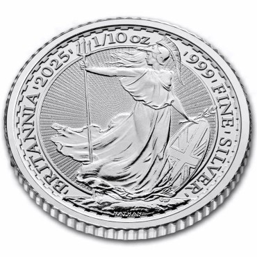 Срібна монета 1/10oz Британія 20 пенсів 2025 Великобританія