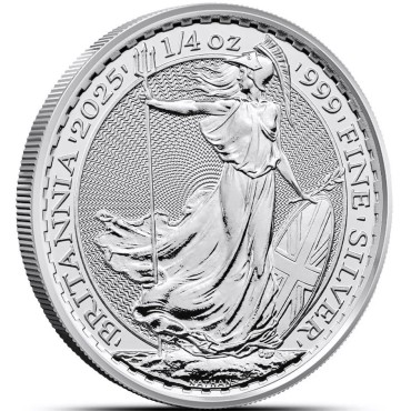 Срібна монета 1/4oz Британія 50 пенсів 2025 Великобританія