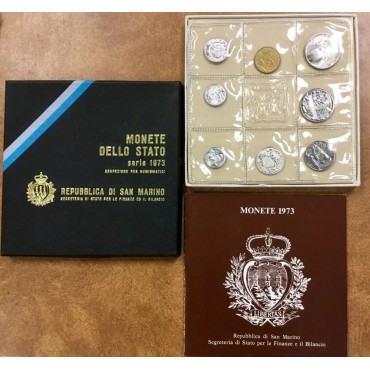 Набор монет (8шт.) 1973 Сан-Марино (UNC)