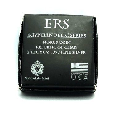 Срібна монета 2oz Гор 1000 франків КФА 2016 Чад