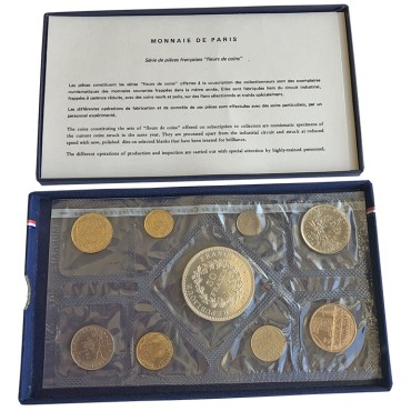 Набір монет (9шт.) 1974 Франція (UNC)