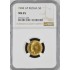 Золота монета 5 рублів 1904 Микола 2 Царська Росія NGC MS65