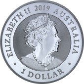 Серебряная монета 1oz Австралийский Лебедь 1 доллар 2019 Австралия