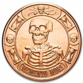 Медный раунд 1oz Memento Mori США