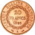 Золота монета 20 франків 1893 Франція