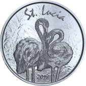 Срібна монета 1oz Сент-Люсія 2 долара 2018 Сент-Люсія