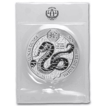 Срібна монета 1oz Рік Змії 50 франків 2025 Руанда