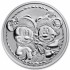 Срібна монета 1oz Різдво Міккі та Мінні Маус 2 долари 2024 Ніуе