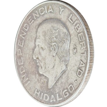 Серебряная монета 10 песо 1956 Мексика