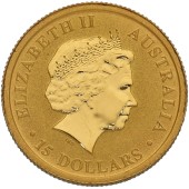 Золота монета 1/10oz Кенгуру 15 доларів 2011 Австралія