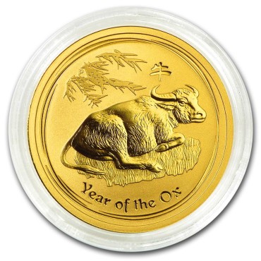 Золотая монета 1/2oz Год Быка 50 долларов 2009 Австралия