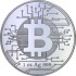 Серебряная монета 1oz Биткоин 500 франков КФА 2022 Чад