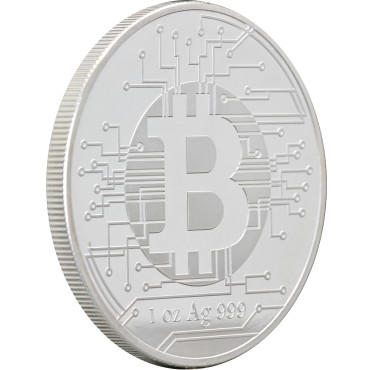 Серебряная монета 1oz Биткоин 500 франков КФА 2022 Чад