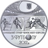 Серебряная монета 2oz Финальный Турнир Чемпионата Европы по Футболу 2012 20 гривен 2012 Украина