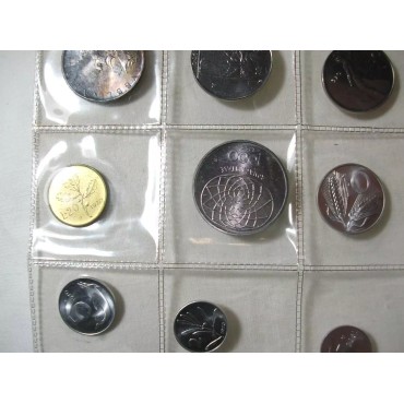 Набор монет (9шт.) Рим 1970 Италия (UNC)