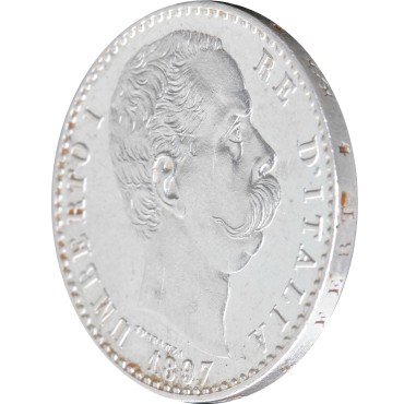 Срібна монета 2 ліри 1897 Італія