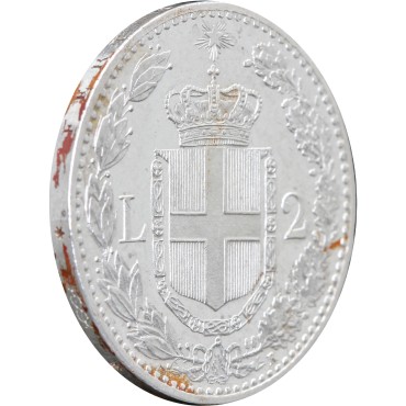 Срібна монета 2 ліри 1897 Італія