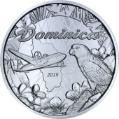 Серебряная монета 1oz Доминика 2 доллара 2019 Доминика