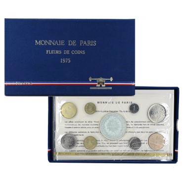 Набор монет (9шт.) 1975 Франция (UNC)