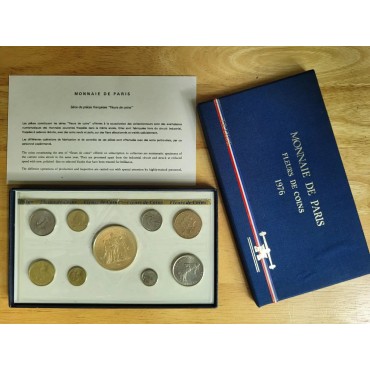 Набор монет (9шт.) 1976 Франция (UNC)