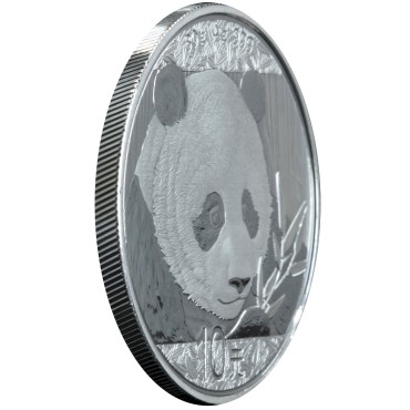 Серебряная монета 30g Китайская Панда 10 юань 2018 Китай