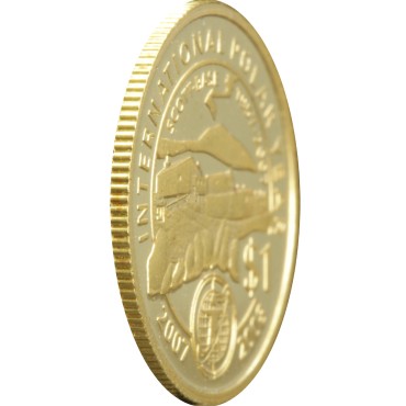 Золота монета 1/25oz Міжнародний Полярний Рік 1 долар Нова Зеландія 2007