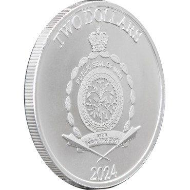 Срібна монета 1oz Людина-Павук проти Зеленого Гобліна 2 долари 2024 Ніуе