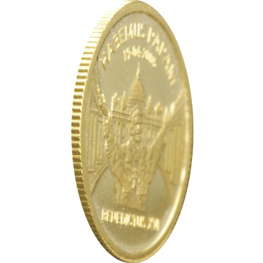 Золота монета 1/25oz Папа Бенедикт XVI 25 доларів Ліберія 2005