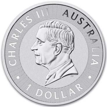 Серебряная монета 1oz Кенгуру 1 доллар 2025 Австралия (MintDirect® Single)