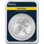 Серебряная монета 1oz Американский Орел 1 доллар 2025 США (MD Premier + PCGS FirstStrike®)