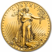 Золота монета 1/10oz Американський Орел 5 доларів 2024 США