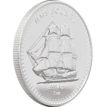Срібна монета 1oz Корабель Баунті 1 долар 2025 Острови Піткерн
