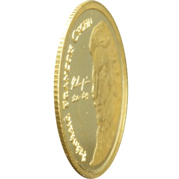 Золотая монета 1/25oz Фредерик Шопен 1500 франков КФА Кот-д’Ивуа́р 2007