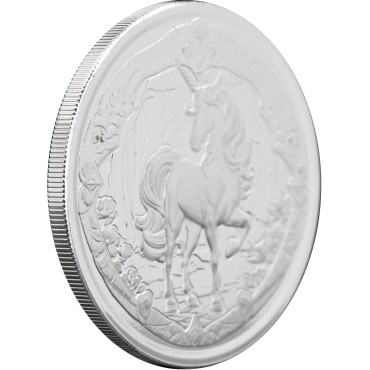 Серебряная монета 1oz Единорог 1 доллар 2024 Фиджи