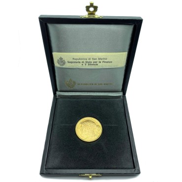 Золота монета Громадська Власність 5 скудо 1976 Сан-Марино