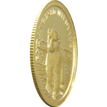 Золота монета 1/25oz Біле Ведмежа 10 доларів Острова Кука 2008