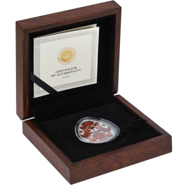 Серебряная монета 1oz Рассвет Украинская Писанка 5 седи 2024 Гана (цветная, пруф)