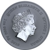 Срібна монета 1oz Капітан Америка 1 долар 2019 Тувалу